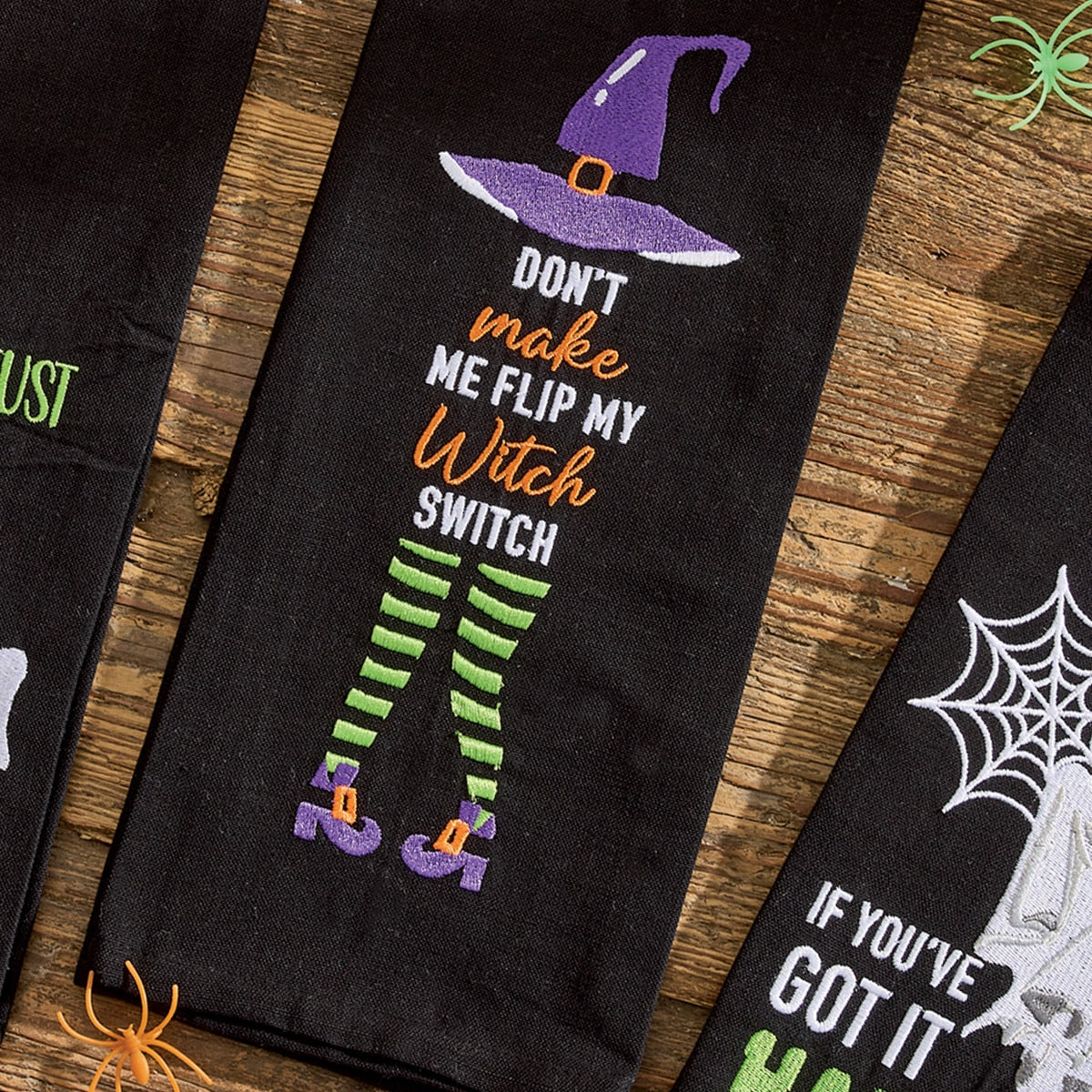 Park Designs Witch Switch Decorative Dishtowel - Set of 6
