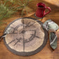 Park Designs Wood Slices Printed Braided Placemat - Set of 12