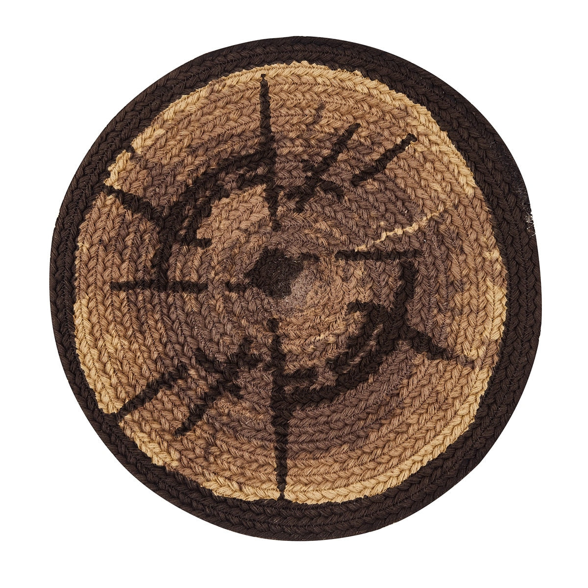 Park Designs Wood Slices Printed Braided Placemat - Set of 12