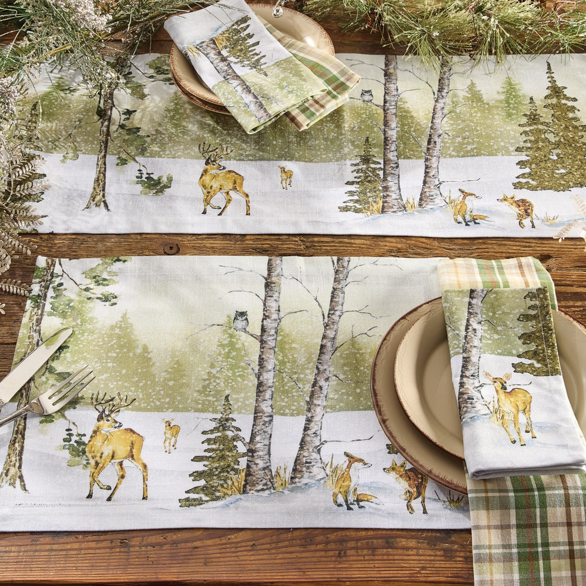 Park Designs Woodland Winter Placemat - Set of 12