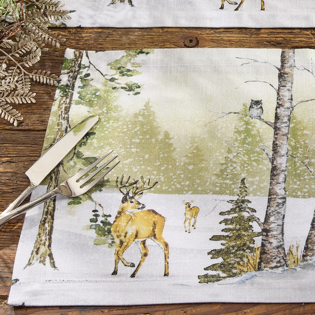 Park Designs Woodland Winter Placemat - Set of 12