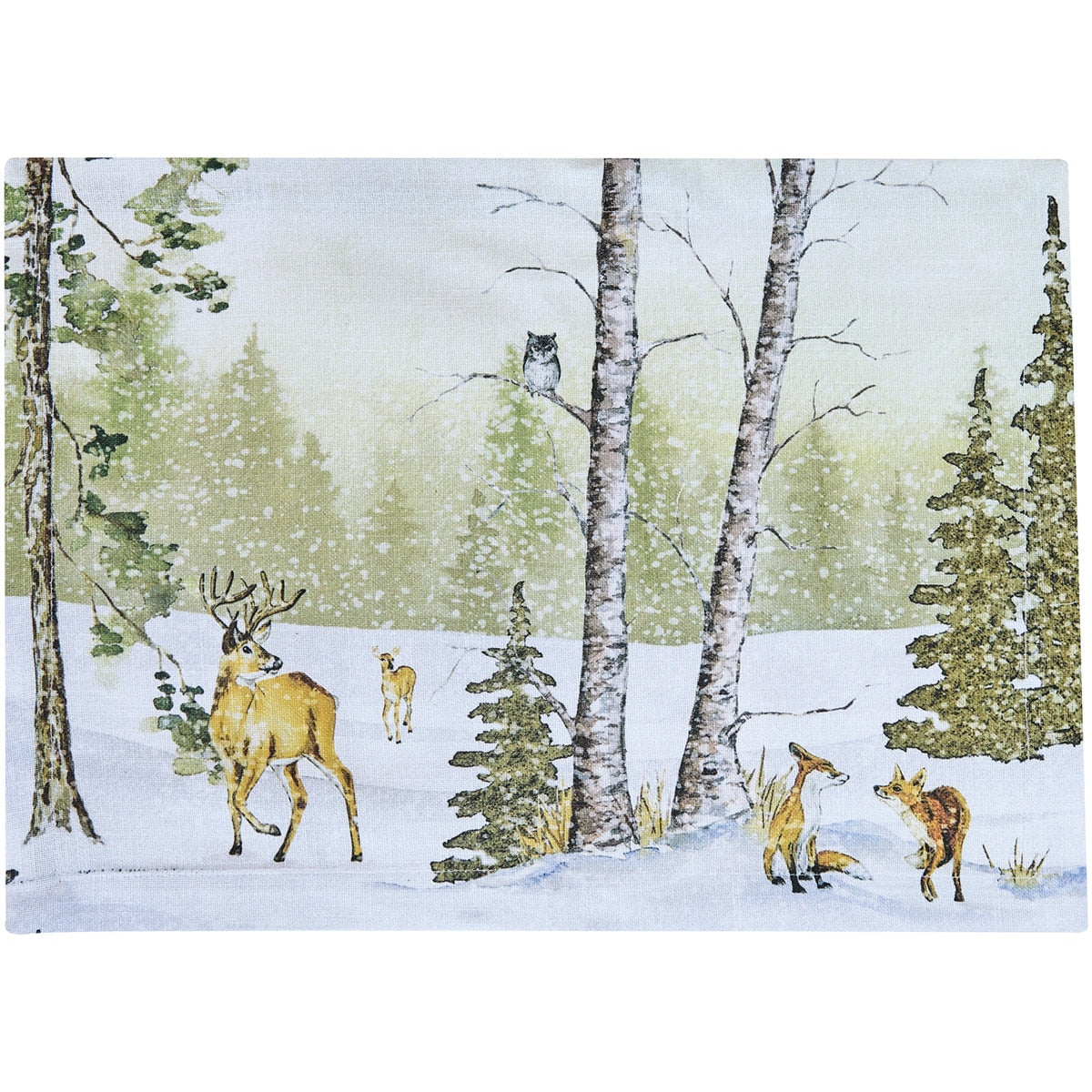 Park Designs Woodland Winter Placemat - Set of 12