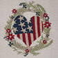 Park Designs Wreath With Flag Heart Dishtowel - Set of 6