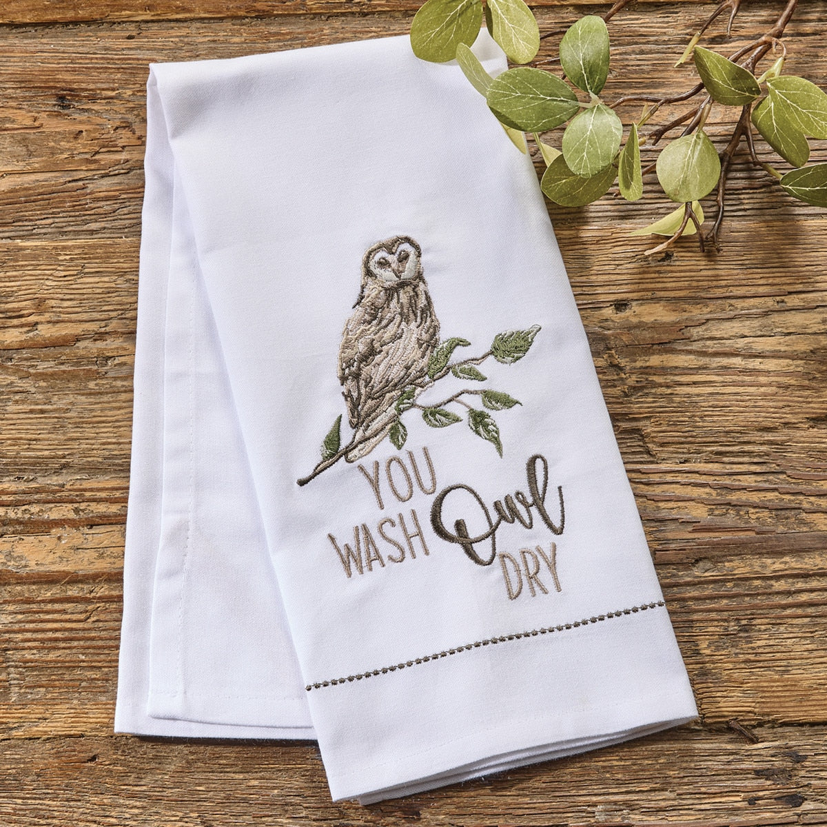 Park Designs You Wash Owl Dry Decorative Dishtowel - Set of 6