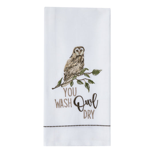 Park Designs You Wash Owl Dry Decorative Dishtowel - Set of 6