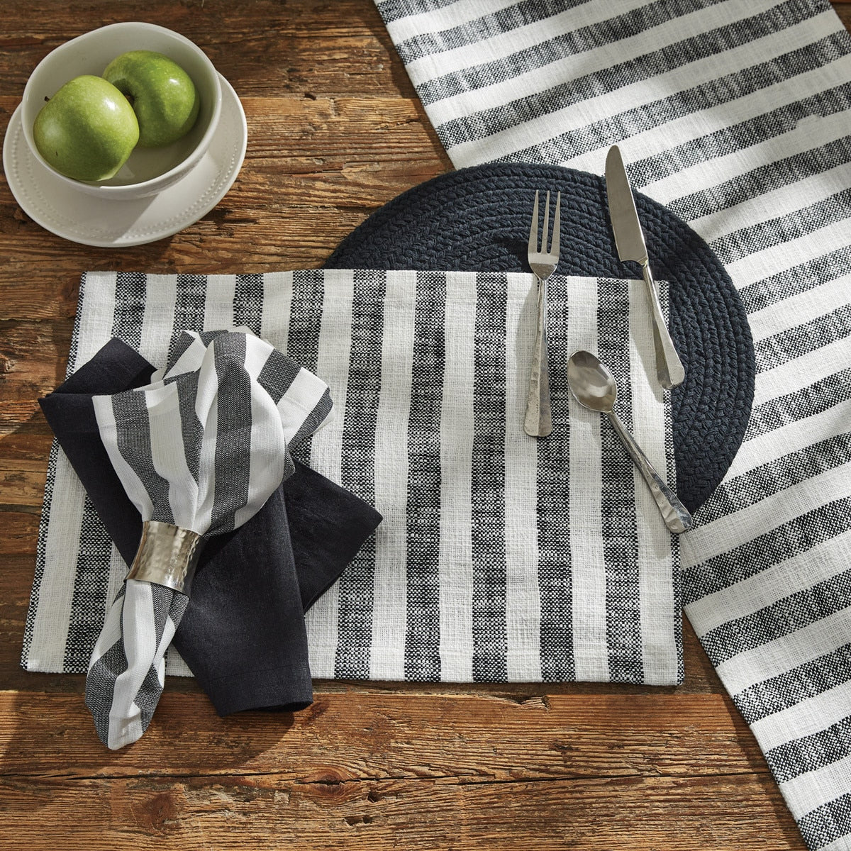 Park Designs Ziva Napkin Black - Set of 4