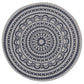 Park Designs Zuri Medallion Printed Round Placemat Navy - Set of 4