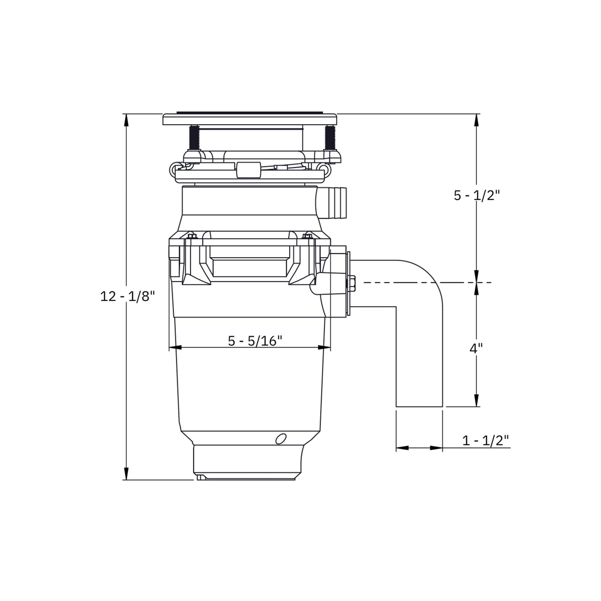 Pelican International 1/2 Horse Power Pelicanator Garbage Disposal
