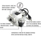 Pelican International Brushed Nickel Air Switch Assembly Garbage Disposal Button With Hose