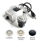 Pelican International Brushed Nickel Air Switch Assembly Garbage Disposal Button With Hose