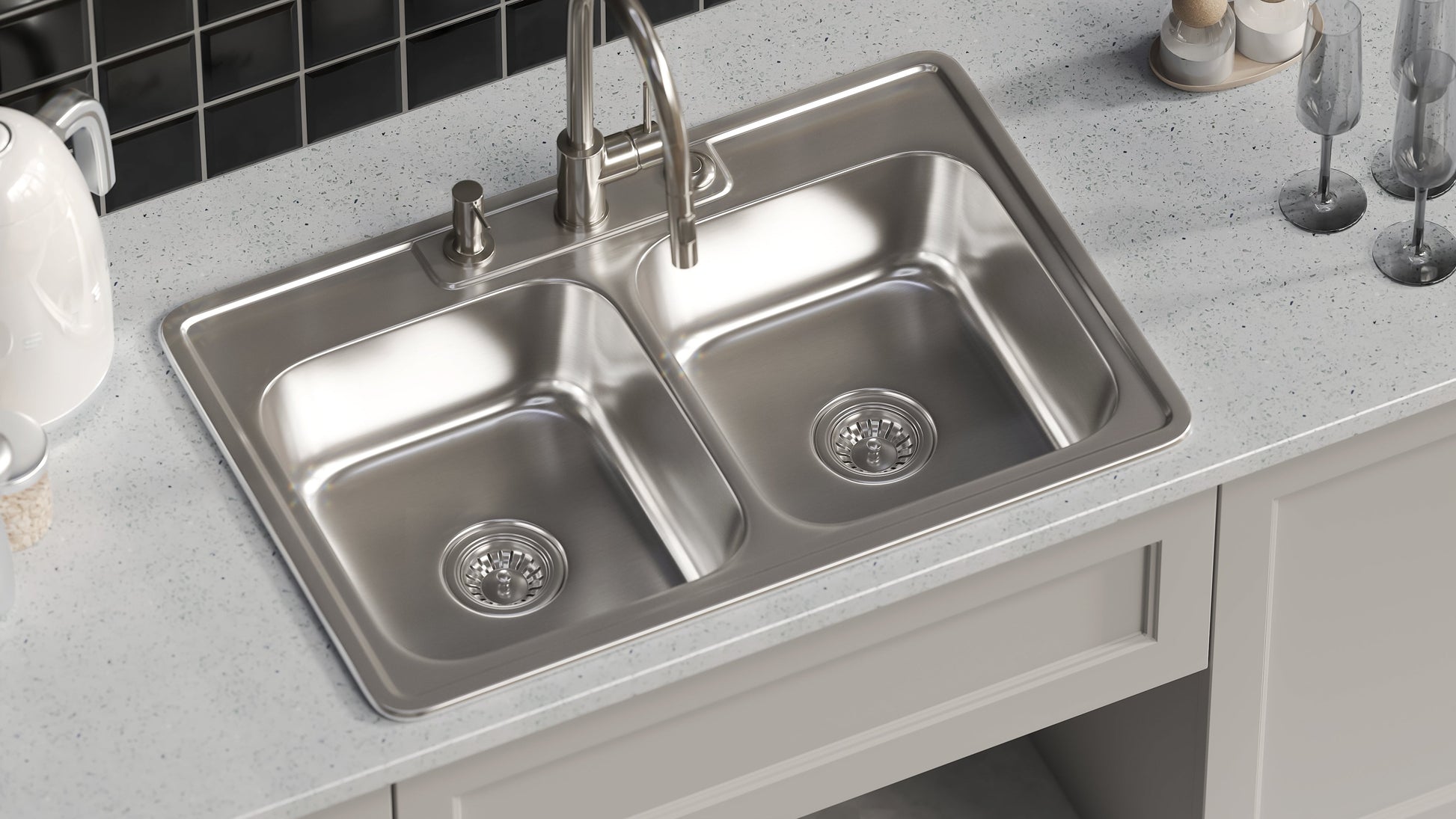 Pelican International Chrome Soap Dispenser