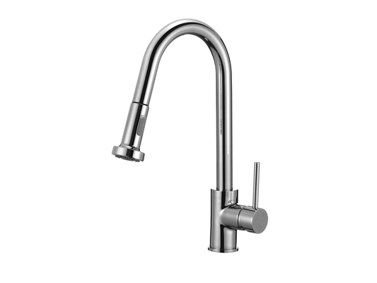 Pelican International Fountain Series 16" Chrome Single Hole Kitchen Faucet