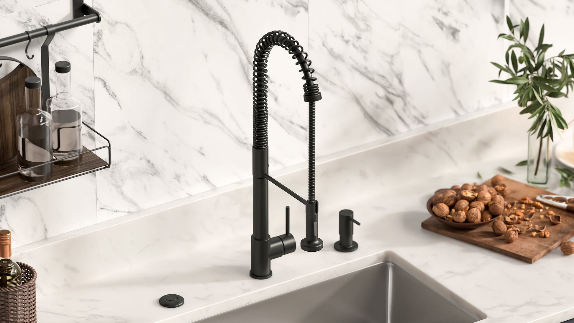 Pelican International Matte Black Soap Dispenser