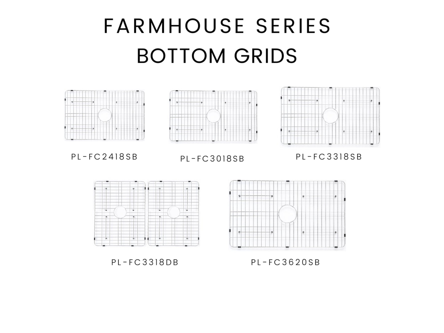 Pelican International Stainless Steel Bottom Grid for PL-FC3018SB Kitchen Sink