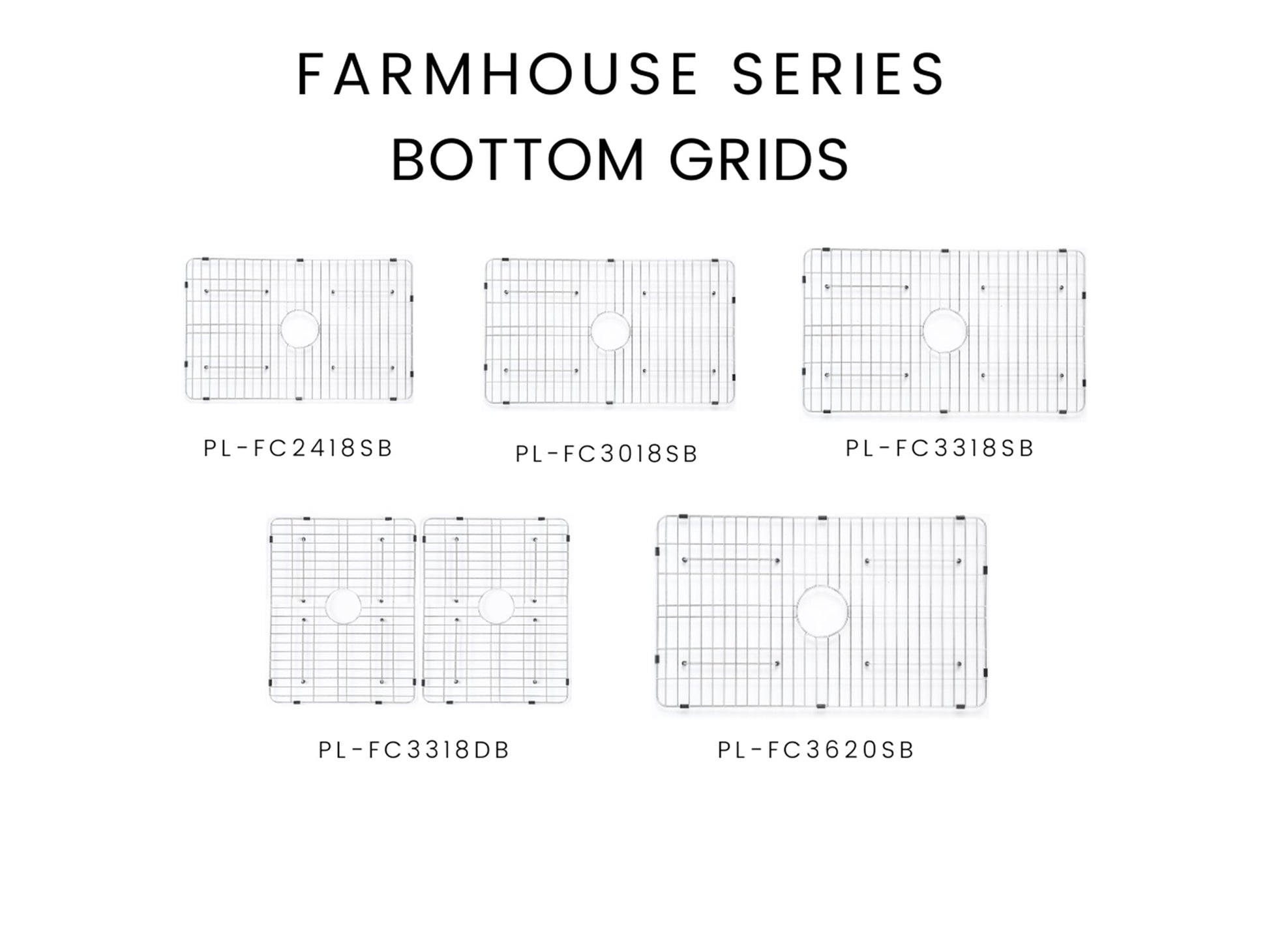 Pelican International Stainless Steel Bottom Grid for PL-FC3018SB Kitchen Sink