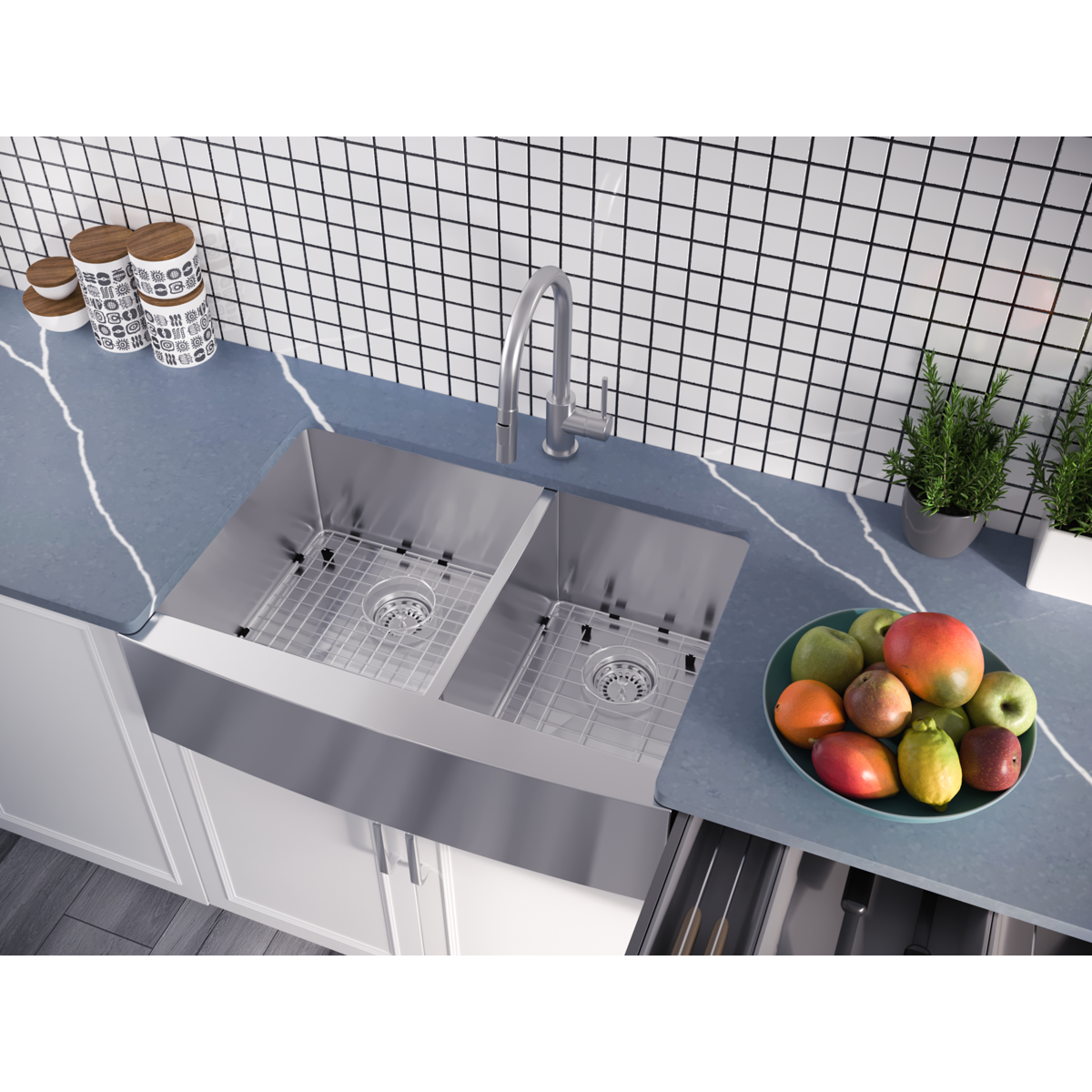 Pelican International Stainless Steel Bottom Grid for PL-HA125 Kitchen Sink