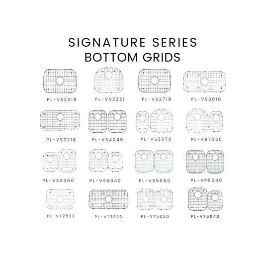 Pelican International Stainless Steel Bottom Grid for VS6040 4060 VT6040 Kitchen Sink