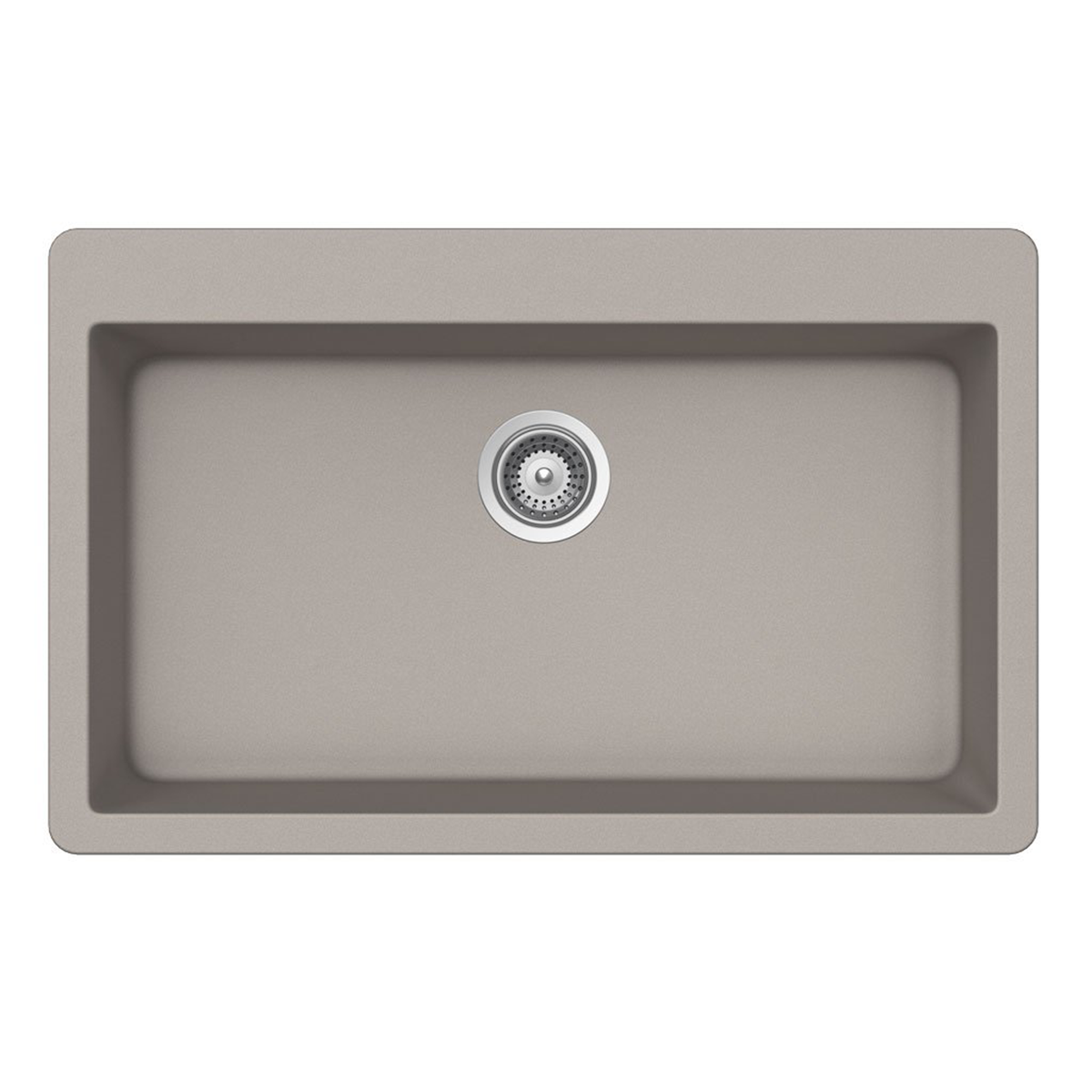 Pelican Int'l Crystallite Series PL-100 33" x 20 7/8" Concrete Granite Composite Topmount/ Undermount Kitchen Sink