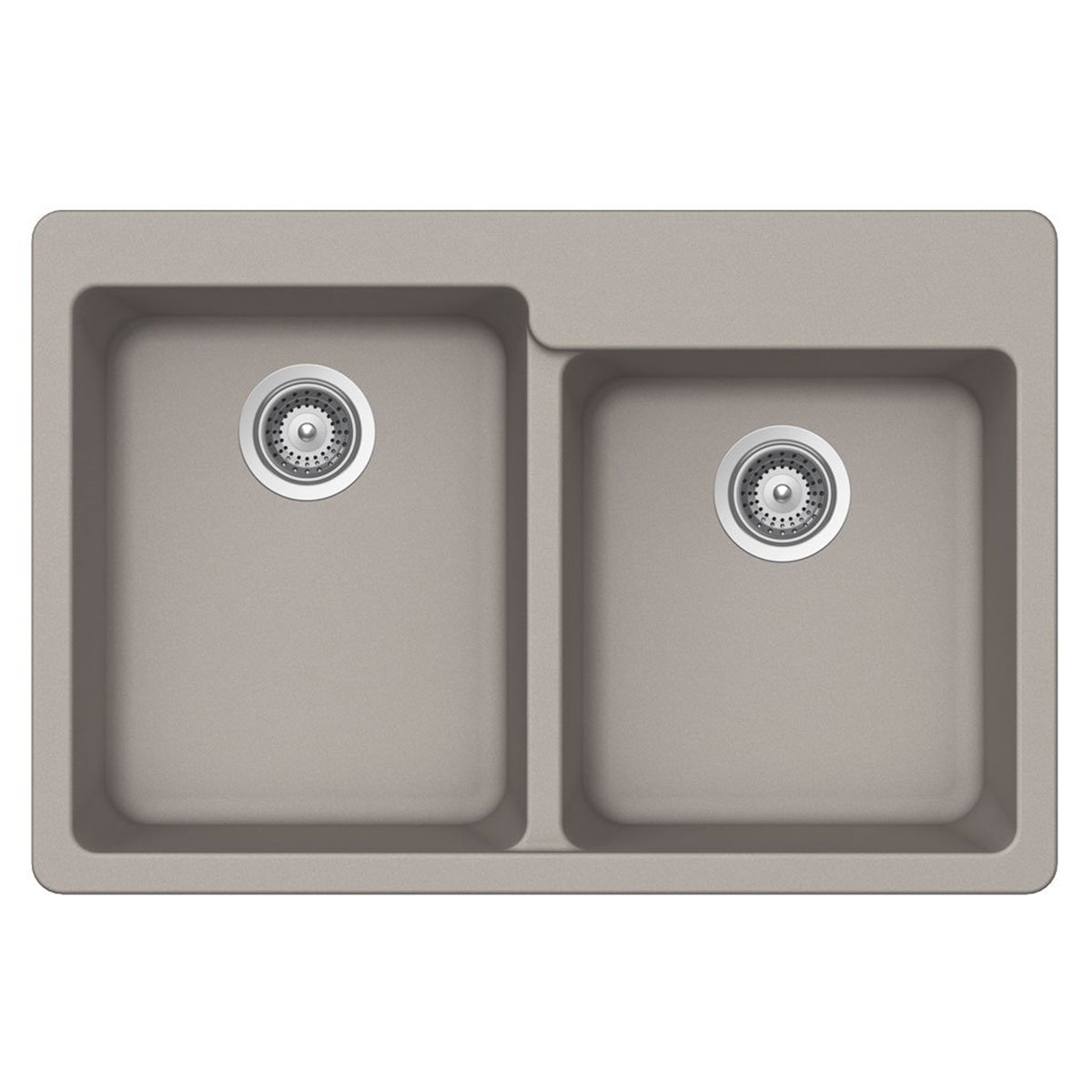 Pelican Int'l Crystallite Series PL-175 33" x 22" Concrete Granite Composite Topmount/ Undermount Kitchen Sink