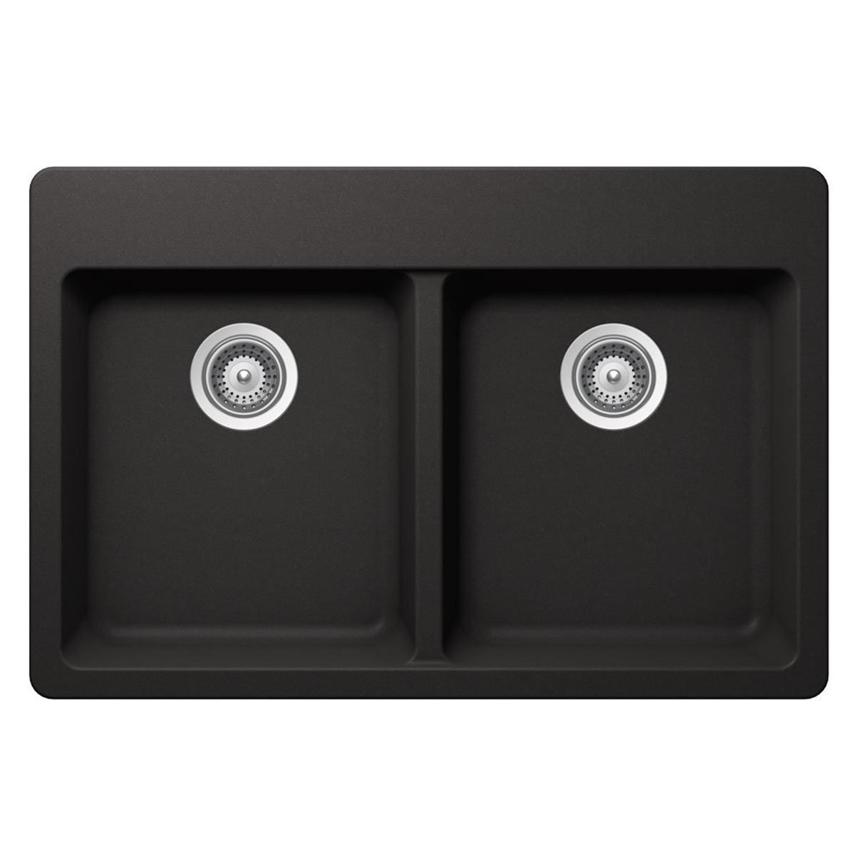 Pelican Int'l Crystallite Series PL-200 33" x 22" Onyx Granite Composite Topmount/ Undermount Kitchen Sink