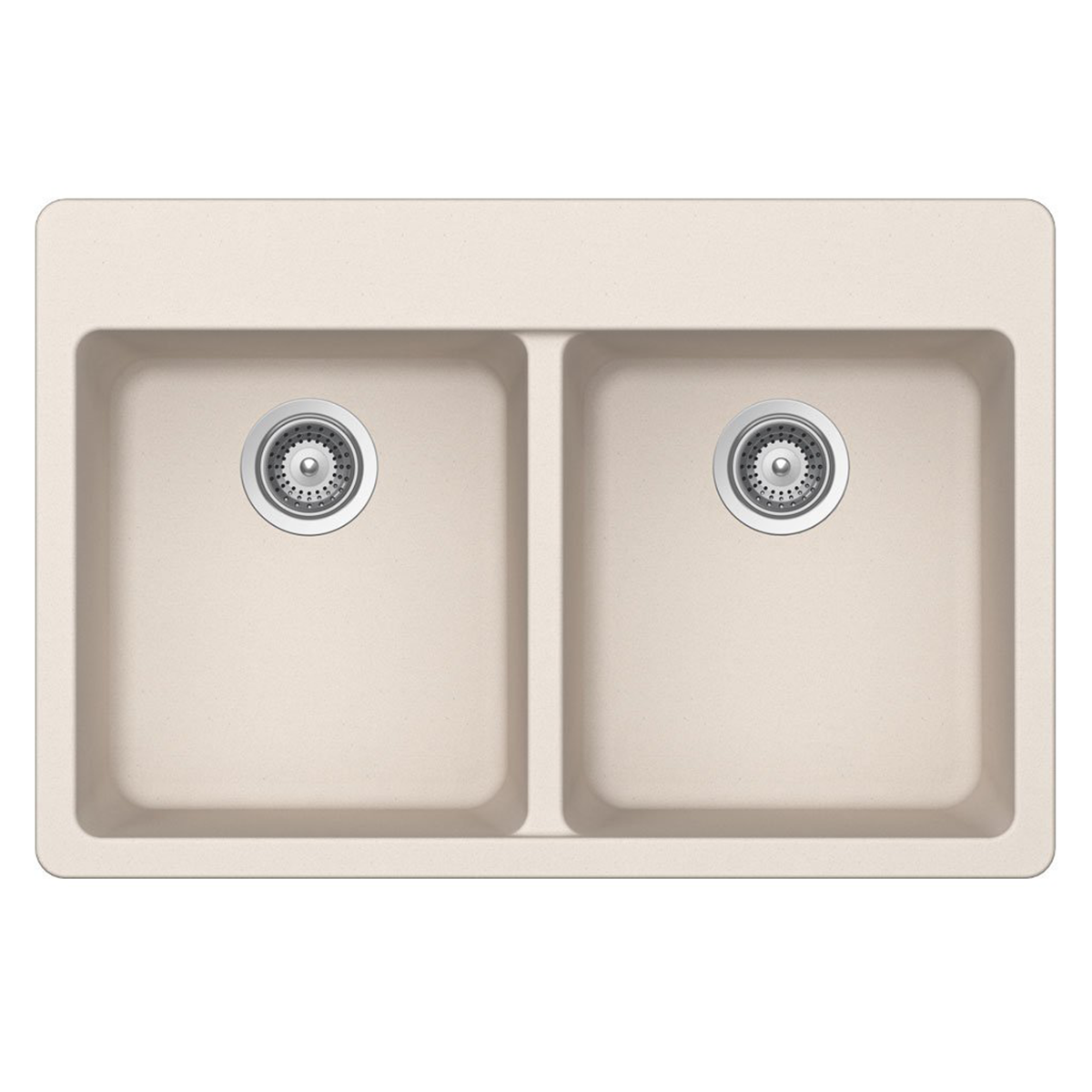 Pelican Int'l Crystallite Series PL-200 33" x 22" Sand Granite Composite Topmount/ Undermount Kitchen Sink