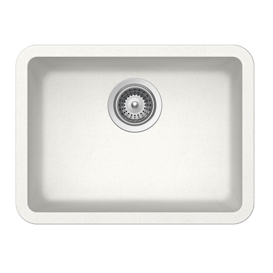 Pelican Int'l Crystallite Series PL-350 19 3/4" x 14 7/8" Alpina Granite Composite Undermount Kitchen Sink