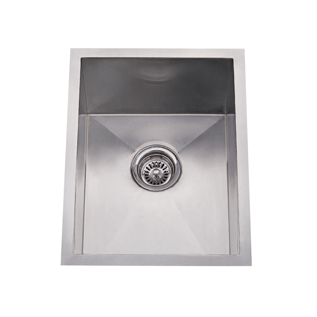 Pelican Int'l Handmade Series PL-HA104 16 Gauge Stainless Steel Undermount Kitchen Sink 17" x 18" with Zero Radius Corners