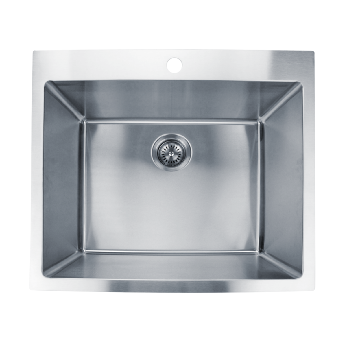 Pelican Int'l Handmade Series PL-LS2522 16 Gauge Stainless Steel Laundry Sink 25" x 22" with Micro Radius Corners