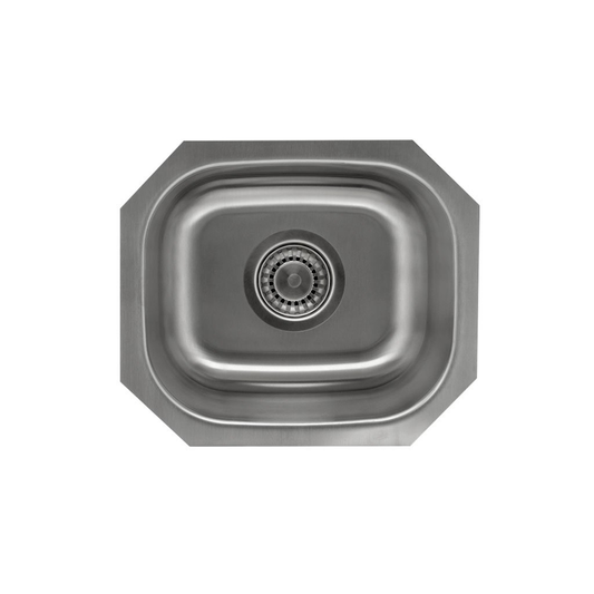 Pelican Int'l Signature Series PL-VS1513 18 Gauge Stainless Steel Single Bowl Undermount Kitchen Sink 15" x 12 3/4"