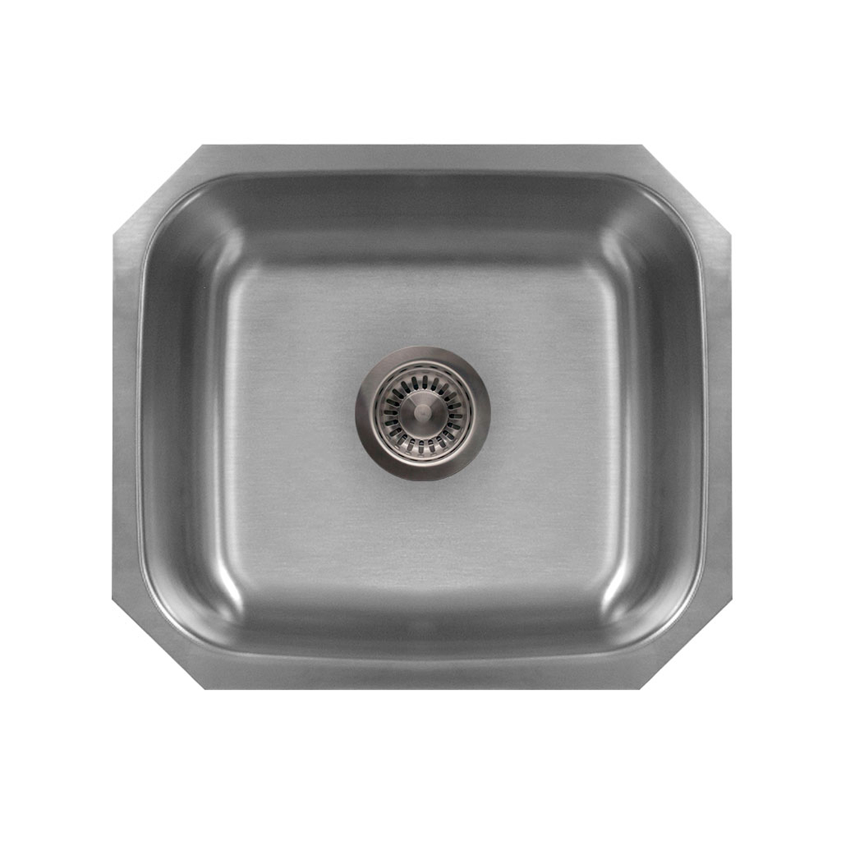 Pelican Int'l Signature Series PL-VS2118 18 Gauge Stainless Steel Single Bowl Undermount Kitchen Sink 20 5/8" x 17 7/8"