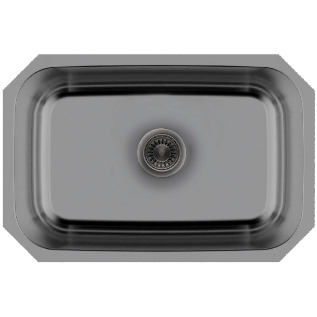 Pelican Int'l Signature Series PL-VS2718 18 Gauge Stainless Steel Single Bowl Undermount Kitchen Sink 27" x 17 3/4"