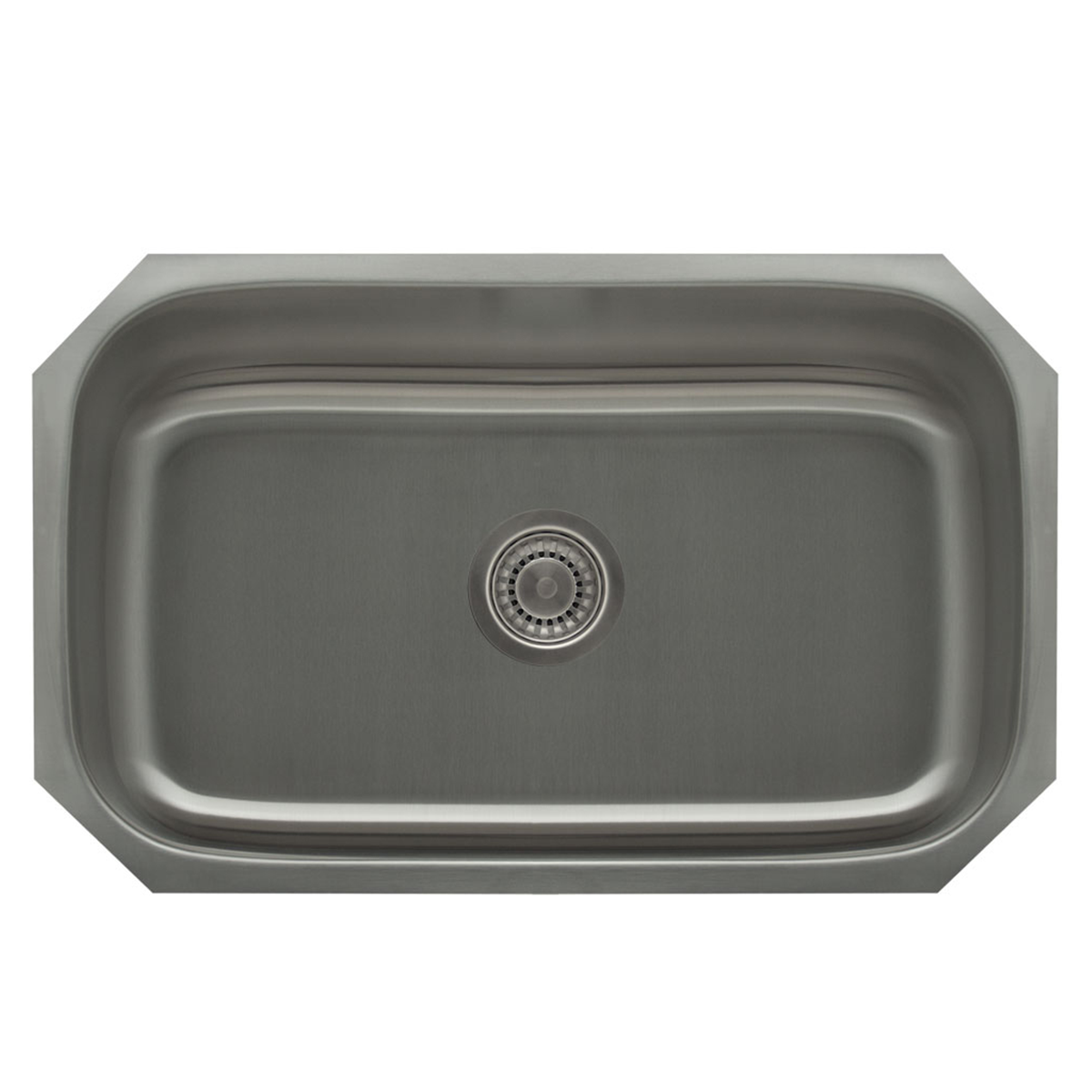 Pelican Int'l Signature Series PL-VS3018 18 Gauge Stainless Steel Single Bowl Undermount Kitchen Sink 30" x 18"