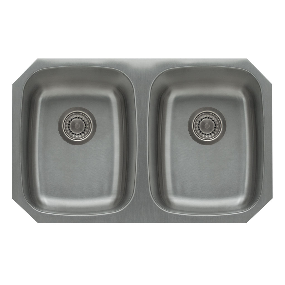 Pelican Int'l Signature Series PL-VS4040 18 Gauge Stainless Steel Double Bowl Undermount Kitchen Sink 29 1/8" x 18 1/2"