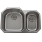 Pelican Int'l Signature Series PL-VS7030 16 Gauge Stainless Steel Double Bowl Undermount Kitchen Sink 31 1/2" x 20 1/2"