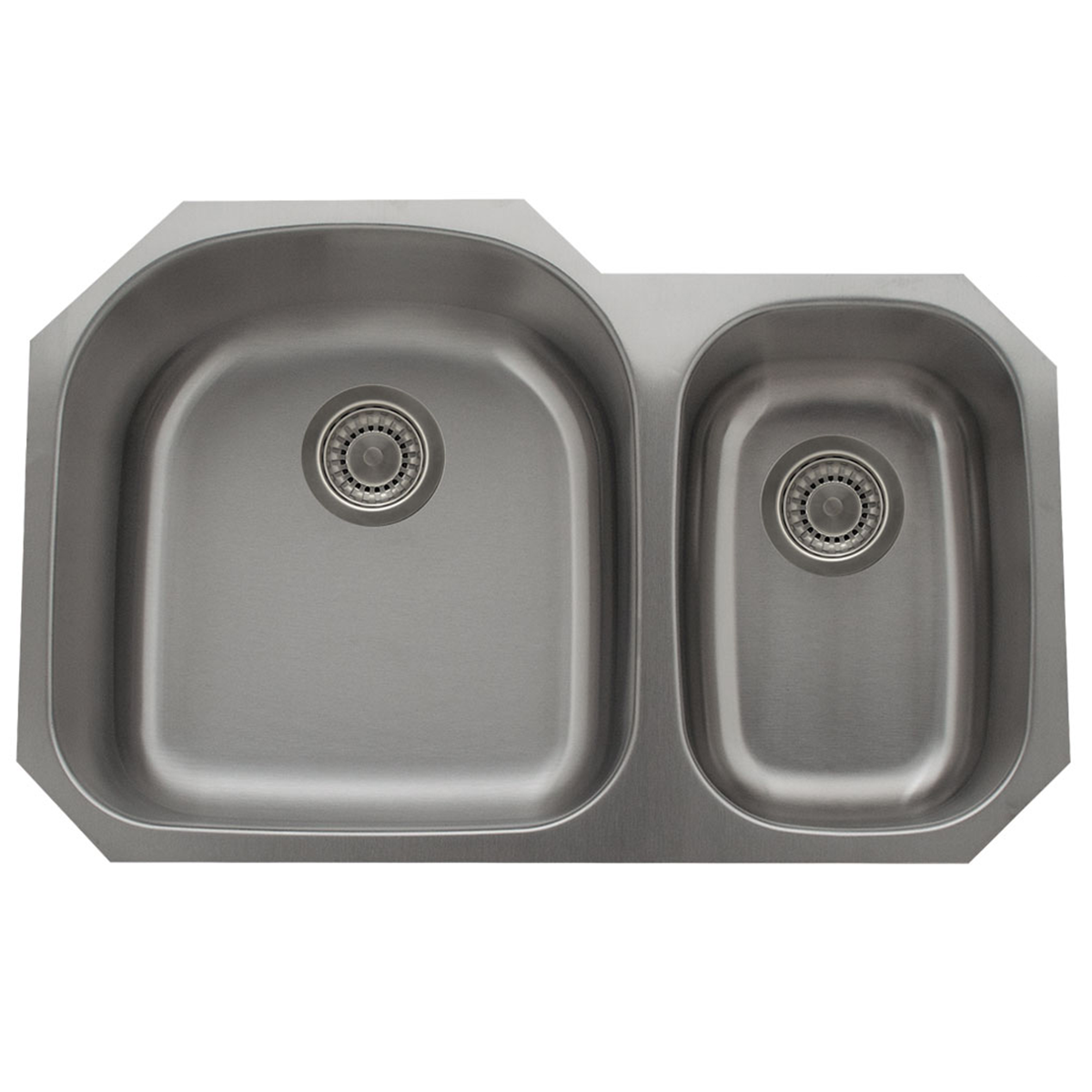 Pelican Int'l Signature Series PL-VS7030 18 Gauge Stainless Steel Double Bowl Undermount Kitchen Sink 31 1/2" x 20 1/2"