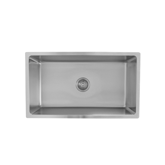 Pelican Int'l Urban Series PL-VR3118 R20 18 Gauge Stainless Steel Undermount Kitchen Sink 31" x 18" with Low Radius Corners