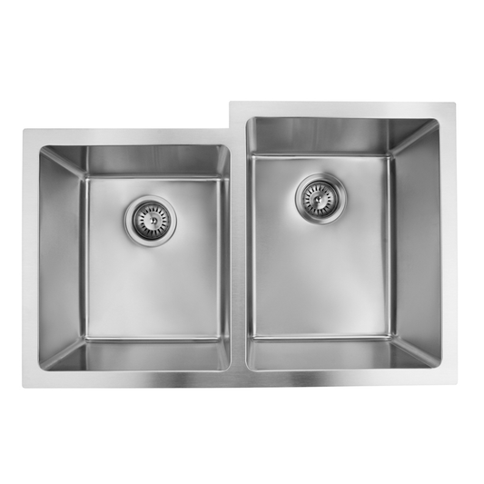 Pelican Int'l Urban Series PL-VR4060 R20 18 Gauge Stainless Steel Undermount Kitchen Sink 31 1/2" x 20 1/2" with Low Radius Corners