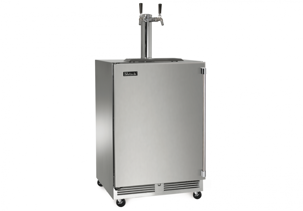 Perlick 24" Mobile Tap 2 Faucet Nitro and Cold Brew/Wine Dispensing Kit with Casters