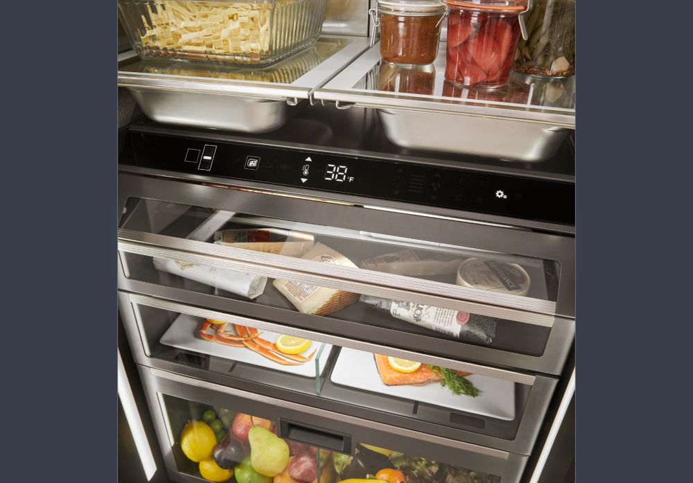 Perlick 30" Column Refrigerator Solid Overlay Ready Hinged Left