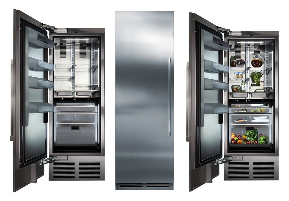 Perlick 30" Column Refrigerator Solid Overlay Ready Hinged Left