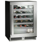 Perlick ADA Height 24" Compliant Indoor Wine Reserve with Fully Integrated Panel-Ready Glass Door Hinge Right with Lock