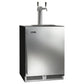 Perlick C-Series 24" Indoor Keg Dispenser - Dual Tap with Stainless Steel Solid Door Hinge Right