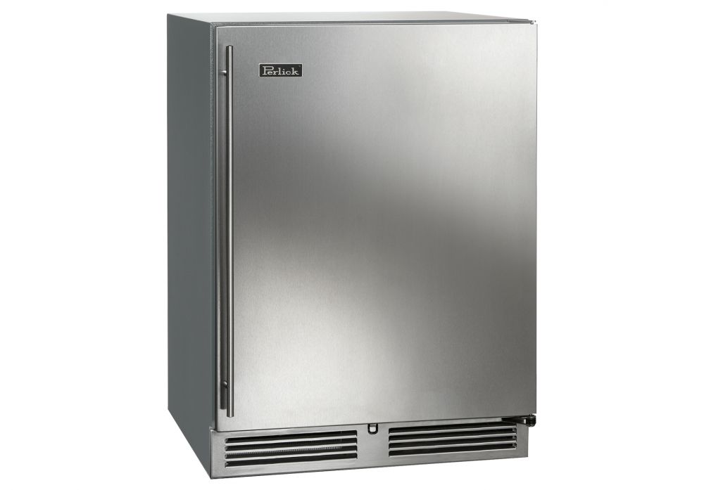 Perlick C-Series 24" Outdoor Refrigerator with Stainless Steel Solid Door Hinge Right with Lock