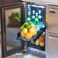 Perlick Signature Series 15" Indoor Refrigerator with Stainless Steel Glass Door Hinge Left