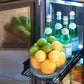 Perlick Signature Series 15" Marine Grade Refrigerator with Stainless Steel Solid Door Hinge Left with Lock