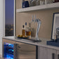 Perlick Signature Series 24" Indoor Adara Keg Dispenser - Dual Tap with Fully Integrated Panel-Ready Solid Door Hinge Right