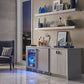 Perlick Signature Series 24" Indoor Adara Keg Dispenser - Dual Tap with Stainless Steel Solid Door Hinge Right with Lock