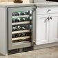 Perlick Signature Series 24" Indoor Dual-Zone Wine Reserve with Fully Integrated Panel-Ready Solid Door Hinge Right with Lock