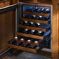 Perlick Signature Series 24" Indoor Wine Reserve with Fully Integrated Panel-Ready Solid Door Hinge Left