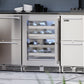 Perlick Signature Series 24" Marine Grade Dual-Zone Wine Reserve with Stainless Steel Glass Door Hinge Right